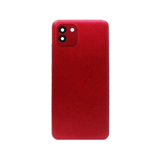 Back Cover+Camera Lens Samsung Galaxy A03/A035 Red